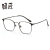 目匠方框纯钛近视眼镜防辐射眼镜框男女款商务眼镜架护目镜1502 88010 经典黑-88010 配镜（1.74致薄非球面镜片）