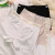 俞兆林（YUZHAOLIN）平角内裤女士无痕透气夏季薄款安全裤二合一纯棉裆四角裤 白色+黑色 90-140斤