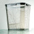 希万辉 轻奢办公室卫生间时尚纸篓垃圾桶 透明白16L