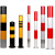兆安德 钢管警示柱防撞柱停车桩挡车路障路桩铁立柱加厚地桩柱 备件（定制） 红白21法兰89-750-1.5 