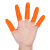 普舍（PUTSCHE）橙色乳胶指套 麻点防滑加厚手指套 M/中号 300只
