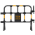 守卫神 胶马护栏 塑料胶马移动式围挡 临时施工围栏 市政道路施工护栏 公路隔离安全排队护栏 黑黄140cm