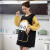 妈妈罩衣冬做饭的女家用厨房2021新款洋气工作服女棉围裙带袖薄款 橘(单层不防水-A37