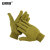 安赛瑞 加厚绒布手套 军绿色加绒针织绒布手套 保暖全指手套 户外保暖手套 均码 25605