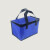 希万辉 铝箔保温手提配送袋加厚隔热外卖袋 2个装蓝色邮政5号箱30*18*20cm