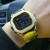 卡西欧（Casio）G-Shock 男表金色方块蓝牙六局电波多功能运动手表 金属表带金色 B5000GD-9