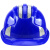小象优服101036安全帽头盔 ABS高强度防砸工地帽工程防护头盔蓝色带反光条款*10顶【企业定制】