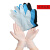 一次性PVC复合丁腈手套多颜色检查美容纹身shi品家用烘焙橡胶防水 透明PVC100只/盒-PVC材质 XL