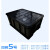 周转箱塑料箱黑色带盖pcb板箱加厚收纳箱物流箱 带盖加高5号 外480*355*220mm