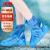 冰禹 BYsy-24 PVC防滑防水加厚防雨鞋套 成人男女耐磨雨鞋 珠光蓝 L码（1双）