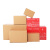 山顶松 纸箱 硬纸壳快递飞机盒 瓦楞纸盒包装 空白纸箱【特硬】3层 8号(210x110x140mm) 60个