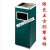 灭烟台 电梯口放烟头烟台大堂灭烟桶卫生桶高的不锈钢立式垃圾dm 长方形绿色30*24*61 带内桶