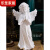 默然诺尔欧式复古少女天使摆件美式树脂石膏像小天使女孩桌面装饰品摆设 天使祈祷(迷你女孩左