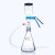 无尘服 溶剂砂芯过滤器1L2L高硼硅砂芯抽滤装置实验三角瓶多联支 夹子 2L 配2L溶剂过滤器