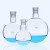 玻璃单口圆底烧瓶标准磨砂口耐高温球形实验室耗材蒸馏瓶5/10/25/50/100/150/250 100ml/19#