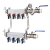 联塑不锈钢分水器地暖分水器地热分水器大流量分水器3路四路4路分水器暖气排气阀放水阀套阀配件地暖管 大流量不锈钢分水器7路20S5【不带套阀】