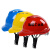 abs安全帽国标工地施工程建筑透气加厚夏季玻璃钢头帽盔工人定制嘉博森 V型-ABS透气+下巴托 蓝色
