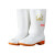沸耐笙 FNS-04966 通用中筒白色卫生水鞋 耐酸碱油低跟食品水靴 803女士中筒白色单鞋 40 双