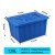 带盖水箱长方形塑料蓝色614水箱养殖箱周转分拣箱胶箱海鲜水产周转箱 蓝加盖子 蓝加盖子120k外尺寸700*500*390mm