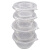 一次性碗筷餐盒汤碗冰粉专用塑料圆形外卖打包带盖餐具小饭盒 1000型圆碗【带盖】50套