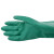 海太尔(HTR) 10-226丁腈防化学品手套耐磨耐酸碱绒面衬里胶皮劳保防护手套 长33cm 绿色 8码