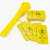 冰禹 医疗封口扎带吊牌 黄色塑料废弃物标签贴 扎带500条+吊牌500个 BYyn-325