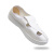 上柯 B3370 SPU底白皮革防静电鞋 无尘洁净电子实验室工作鞋 白皮革四孔鞋 36码 (230mm)