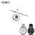 手表配件 适用布鲁纳M024手表把头手柄柄头把竿男女表冠 M024.207银色把头 0mm