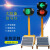 交通红绿灯驾校太阳能可移动升降信号灯障碍灯可定制移动 双太阳能板信号灯
