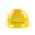 伟光安全帽 新国标 高强度ABS透气款 黄色 旋钮式 1顶