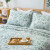 锦色华年四季通用棉质床盖三件套欧式简约双人盖毯床单防尘罩铺床盖布枕套 湖绿色（花络床盖三件套） 220x230cm（1.5米/1.8米床）