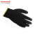 霍尼韦尔（Honeywell）劳保手套3级耐磨 涤纶工作防护手套PU涂层 WE210G2CN黑色10付男女9码定制