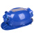夏季太阳能带风扇安全帽工地多功能电风扇充电空调防晒帽子头盔男 蓝色(MA款)6000毫安