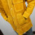 牛皮电焊工作衣服防火阻燃耐磨隔热敖包防护用品 柠檬黄 舒适有里衬款 S