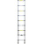 海斯迪克 铝合金伸缩梯 折叠多功能工程梯 单面梯4.4米