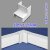 须特（XUTE)PVC加厚方形线槽室内明装走线槽配件  白色50*25阴角（5个）