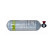 梅思安 10121837 正压式空气呼吸器气瓶BTIC碳纤气瓶6.8L带表AX2100碳纤气瓶1个装ZHY