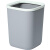 斯铂格 垃圾桶 12L淡灰桶+白色压圈 北欧风方形 办公室卫生间酒店多色加厚压圈垃圾桶 BGS-239