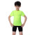 运动套装童男女孩紧身PRO运动健身训练跑步长短袖衣弹力速干 蓝色短裤套装 120