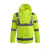 先锋连 安全反光分体式执勤透气雨衣雨裤套装 户外执勤骑行成人反光雨衣套装 荧光绿 L170