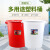靓丽加（Lianglijia）工业大桶 红色 65号大容量塑胶油桶加厚桶塑料水桶含盖含提手