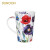 丹侬（DUNOON） 英国骨瓷茶杯 创意马克杯带盖带茶漏杯子情侣杯办公室水杯泡茶杯 花卉440ml