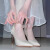 EBRUK MARE森马同品2024新款性感旗袍鞋礼服鞋伴娘鞋细跟白色婚鞋新娘鞋 米白色细跟8厘米 36