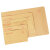 冰禹 黄色牛皮纸信封纸袋 发票袋信封各种可定制 6号信封230*120mm(100个) BYK-43