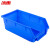 冰禹 BYL-131 背挂式零件盒 斜口塑料盒元件盒 五金工具盒物料盒 3号 190*105*75mm 蓝