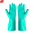 谋福CNMF167 耐酸碱手套防化丁腈手套防滑耐油耐磨工业劳保防护手套（蓝色 S码 3双）