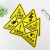 警示牌 PVC三角安全标识牌 安全提示标识贴墙贴 当心夹手 20*20cm