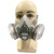 晋广源 6200防毒面具 防农药喷漆化工专用呼吸防护面罩口罩  6200+配3号滤毒盒七件套