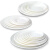 妙普乐A5密胺仿瓷餐具塑料白色圆盘酒店餐厅盖浇饭火锅盘子商用西餐餐盘 p0240-14 0寸