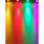 定制LED彩色小射灯RB七彩渐变红蓝紫吊顶嵌入式天花筒灯孔灯1w3W 3w七彩自动变光 开孔6.5-7.5CM
